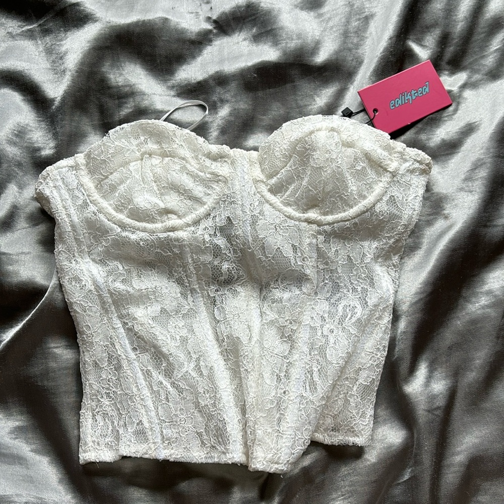 EDIKTED XS lace corset (NEVER WORN)